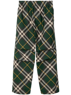 BURBERRY Classic Green Check Trousers