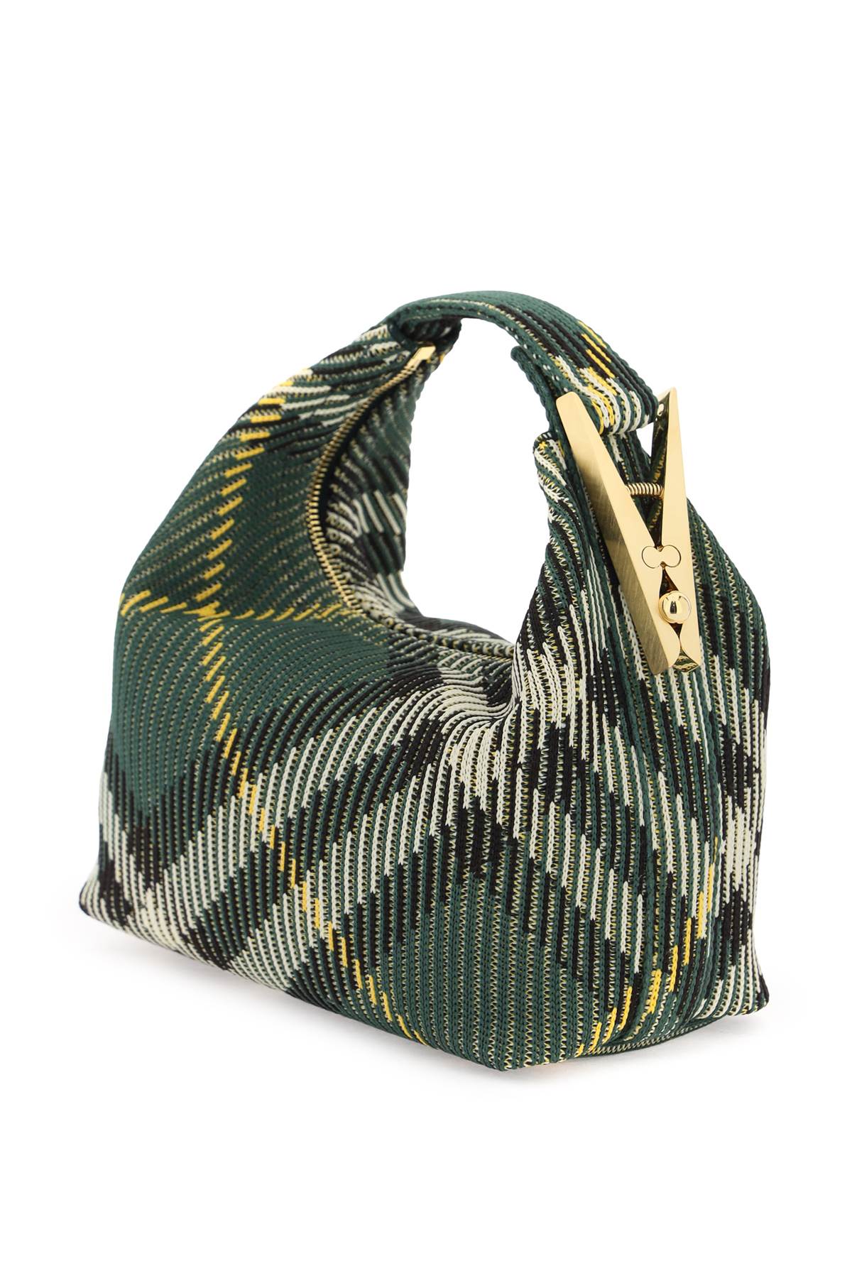 BURBERRY "Mini Peg" Green Crossbody Handbag for Women – Spring/Summer 2024 Collection