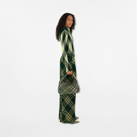 BURBERRY Women's Ivy Green Medium Duffle Shoulder Bag for Spring/Summer 2024