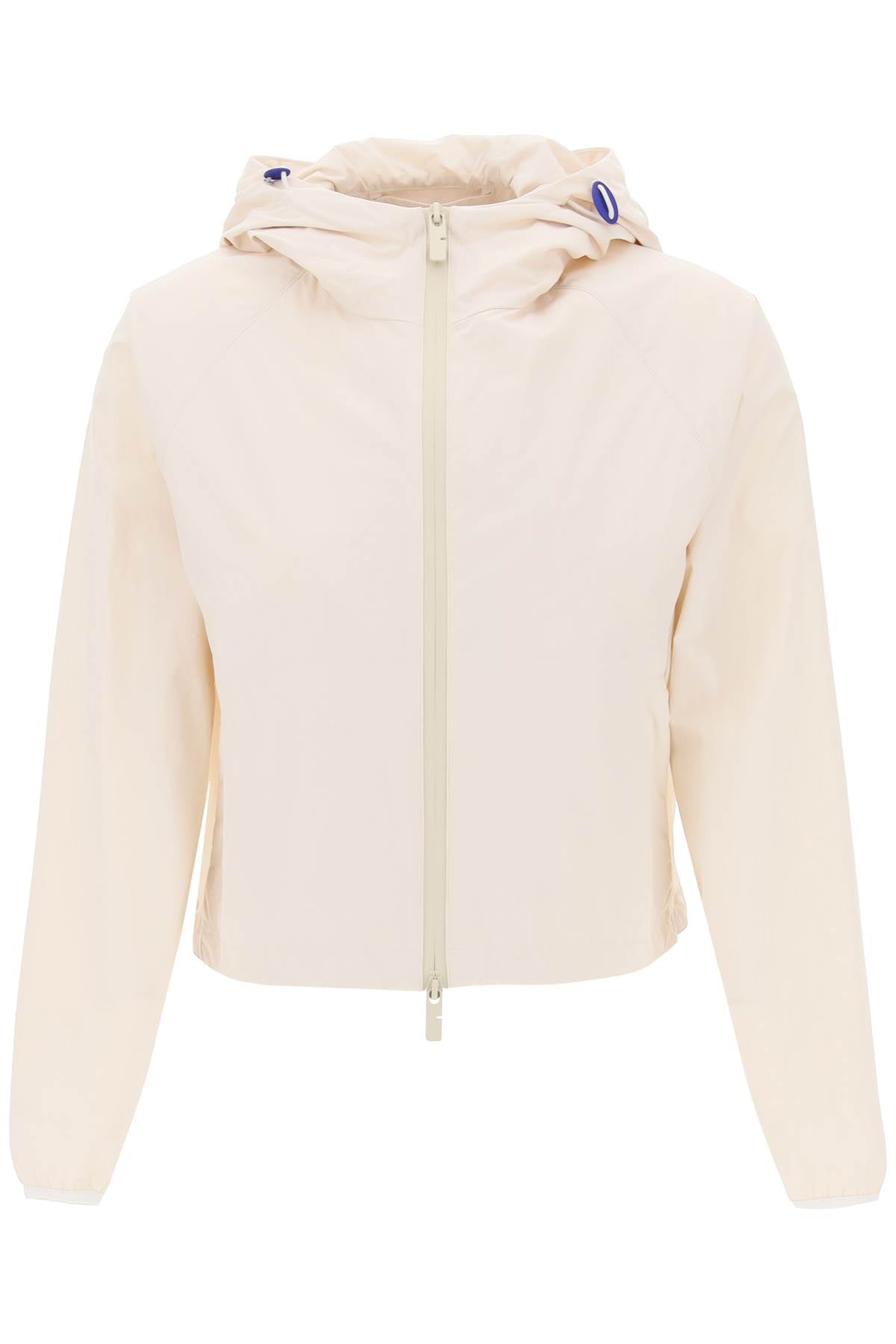BURBERRY Grey Cropped Windbreaker Jacket for Women - SS24 Collection