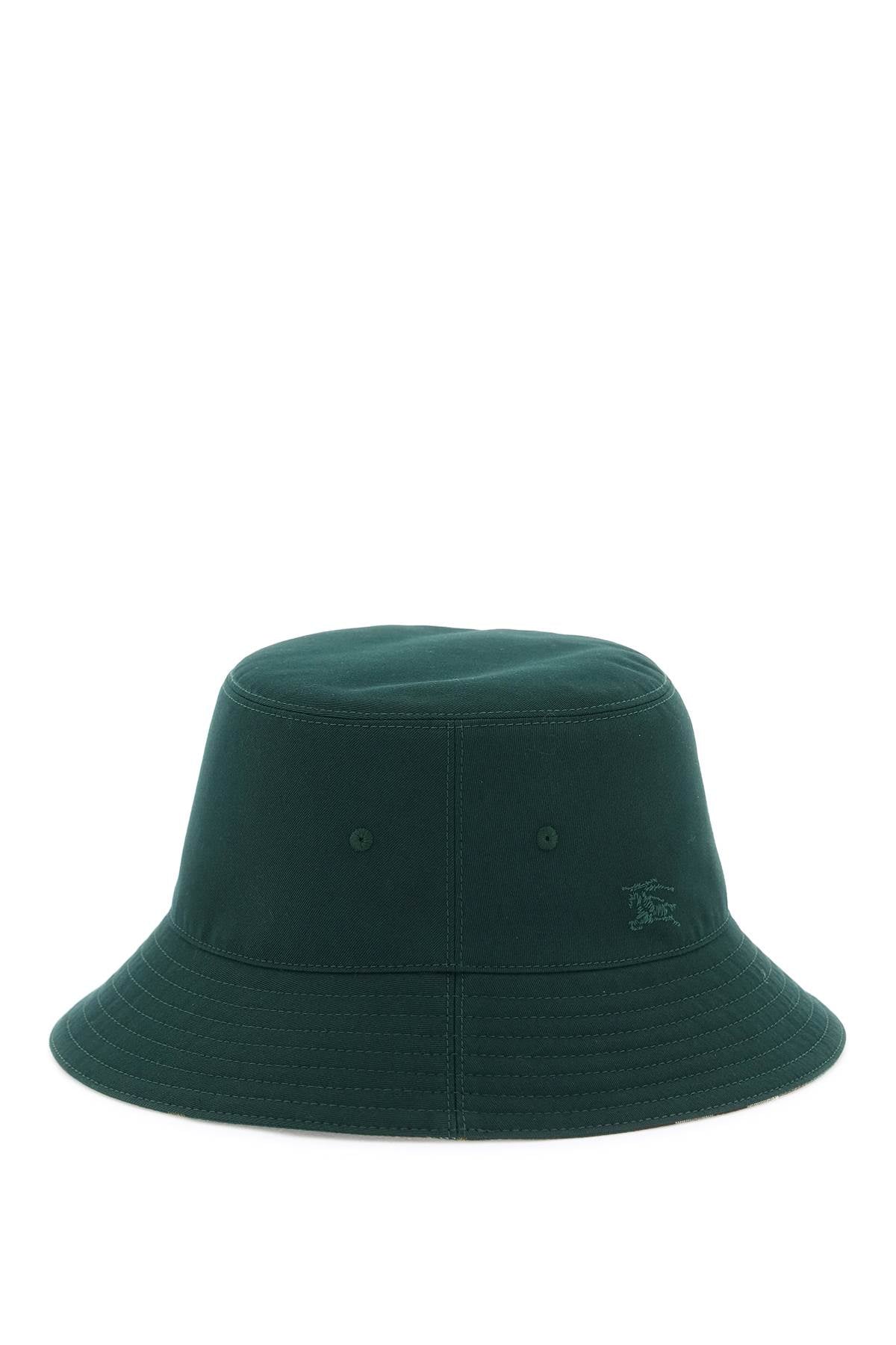 BURBERRY Reversible Green Bucket Hat for All Seasons