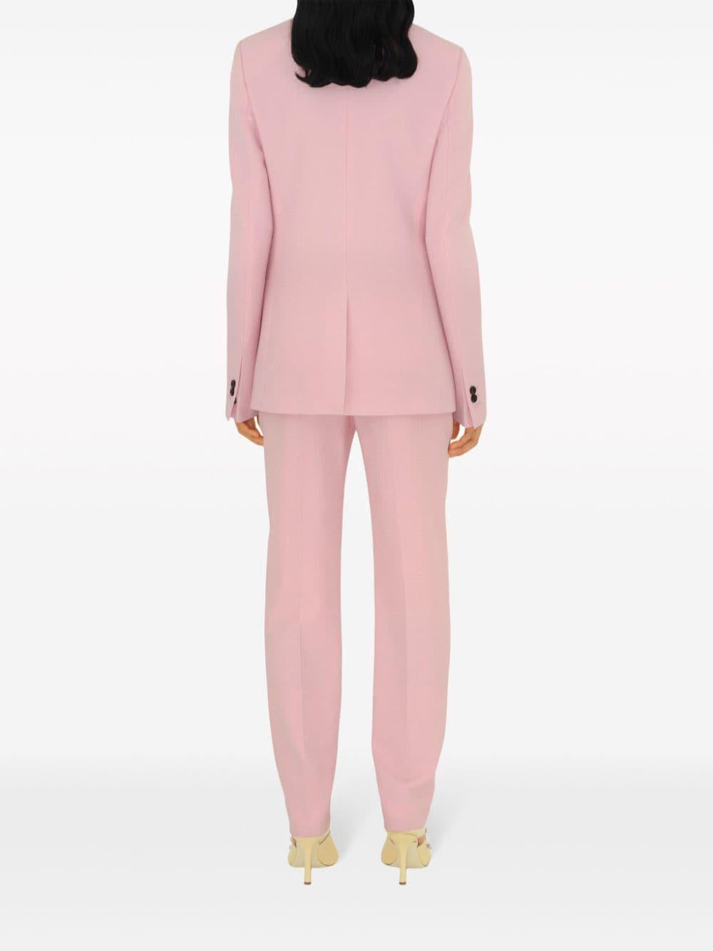 BURBERRY Pink Wool Tailored Jacket for Women - SS24 Collection