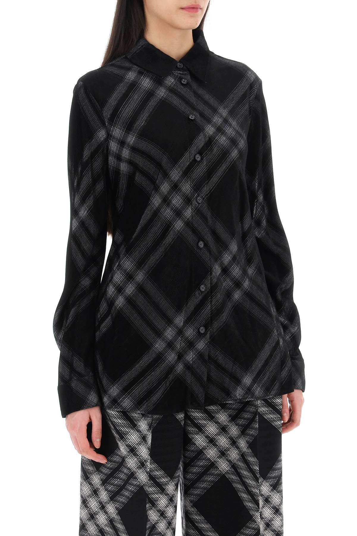 BURBERRY Faded Check Wrap Dress