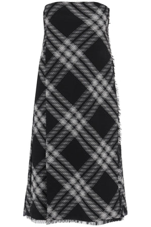 BURBERRY Multicolor Checkered Midi Dress by a Popular Designer