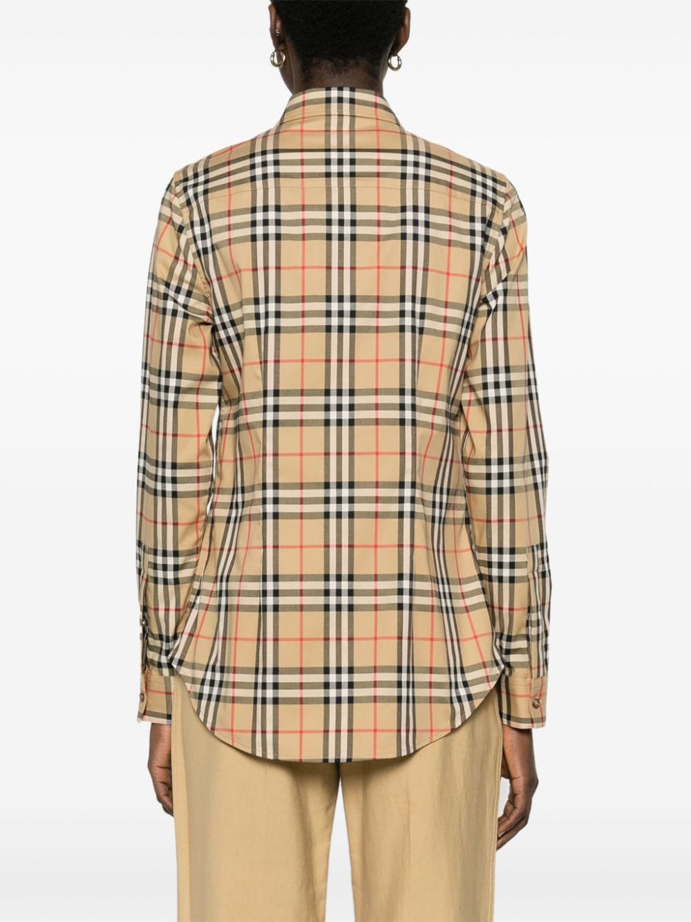 BURBERRY Lapwig Check Mini Shirt for Women