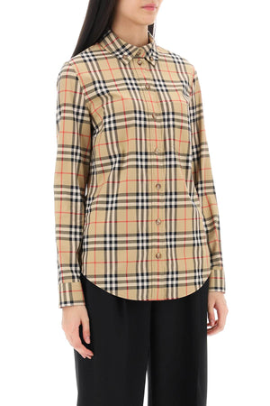 BURBERRY Lapwig Check Mini Shirt for Women