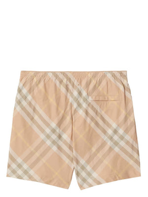 BURBERRY Men's Swim Pants for a Stylish Beach Look - 24SS Collection