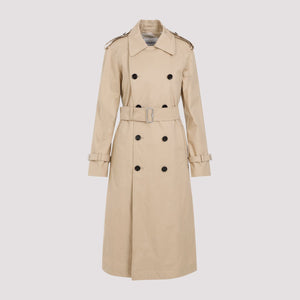 BURBERRY Beige Cotton Trench for Women - SS24 Collection