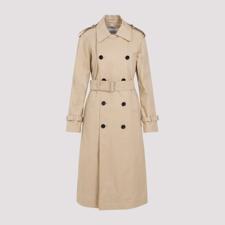 BURBERRY Beige Cotton Trench for Women - SS24 Collection