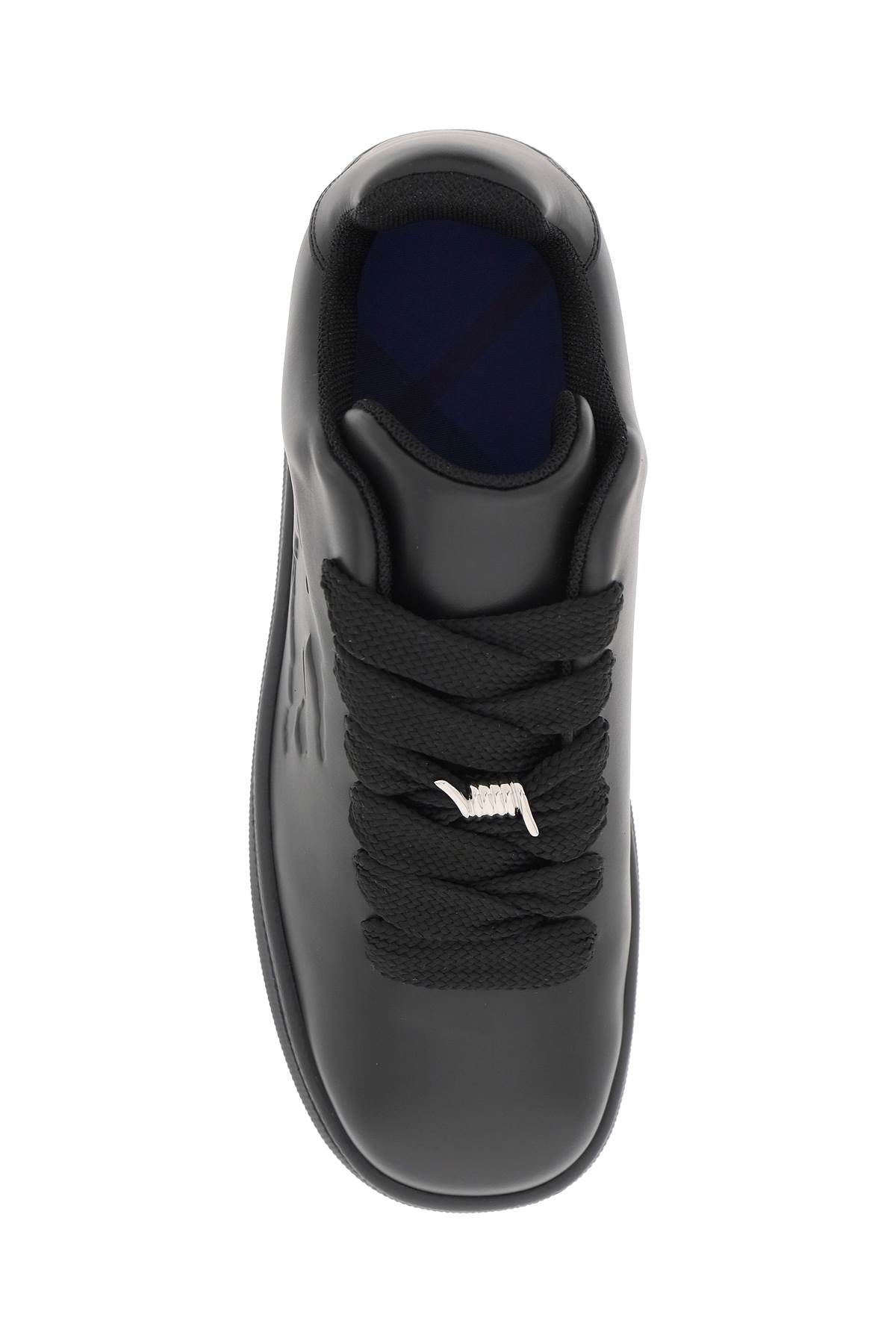 BURBERRY Luxurious Black Leather Sneakers for Women