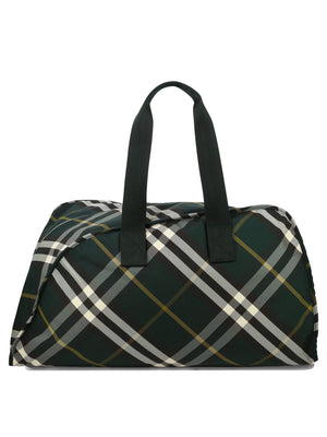 BURBERRY Large Shield Men's Duffle Handbag in Green for SS24