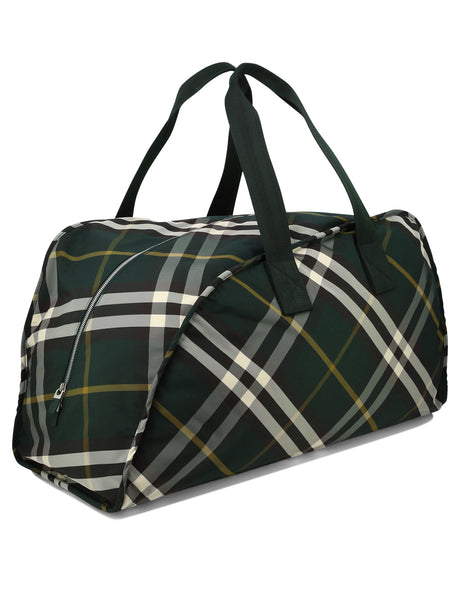 BURBERRY Large Shield Men's Duffle Handbag in Green for SS24