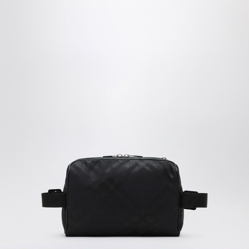 BURBERRY Elegant Black Check Mini Bumbag