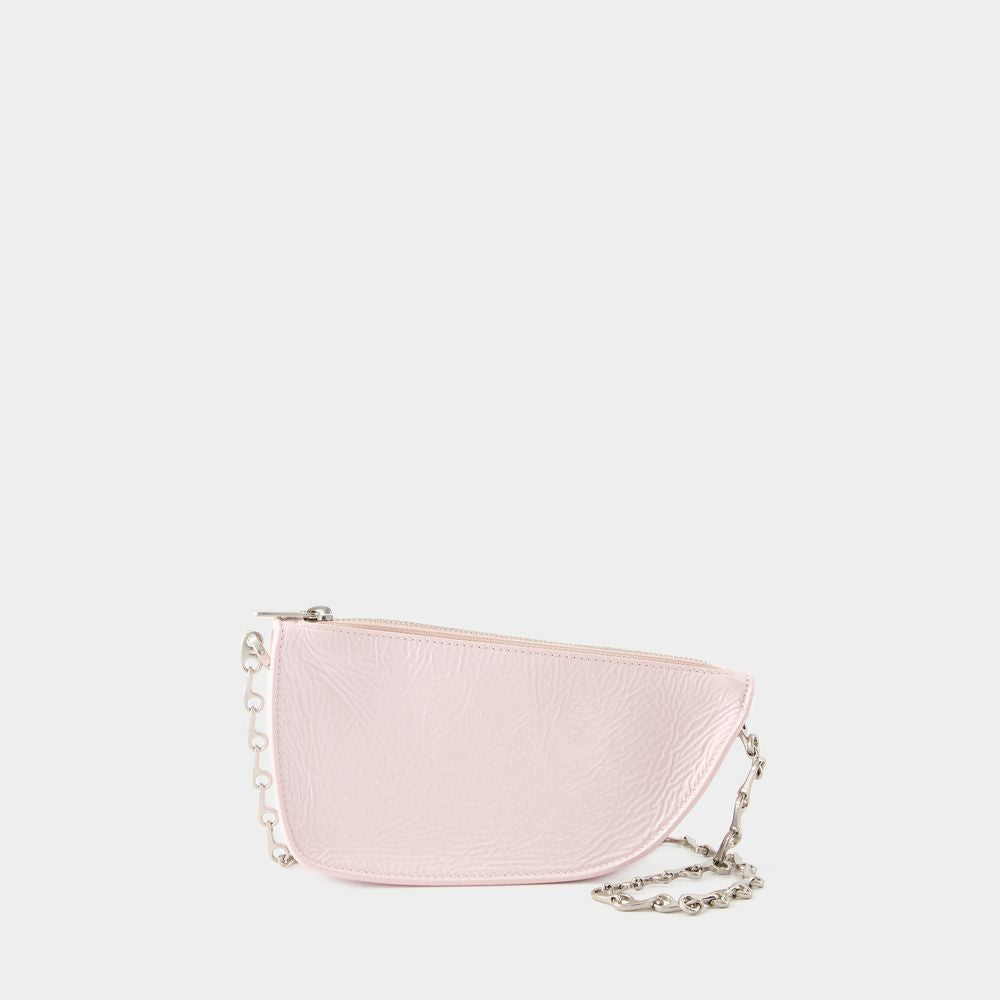 BURBERRY Pink Micro Sling Shield Crossbody for Women - SS24 Collection