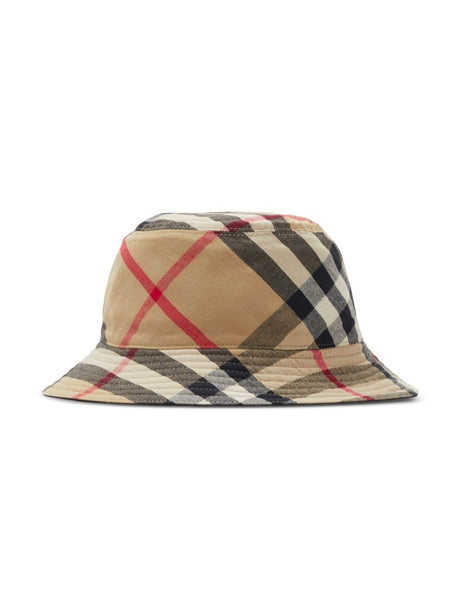 BURBERRY Check-Lined Hat for Men - FW24