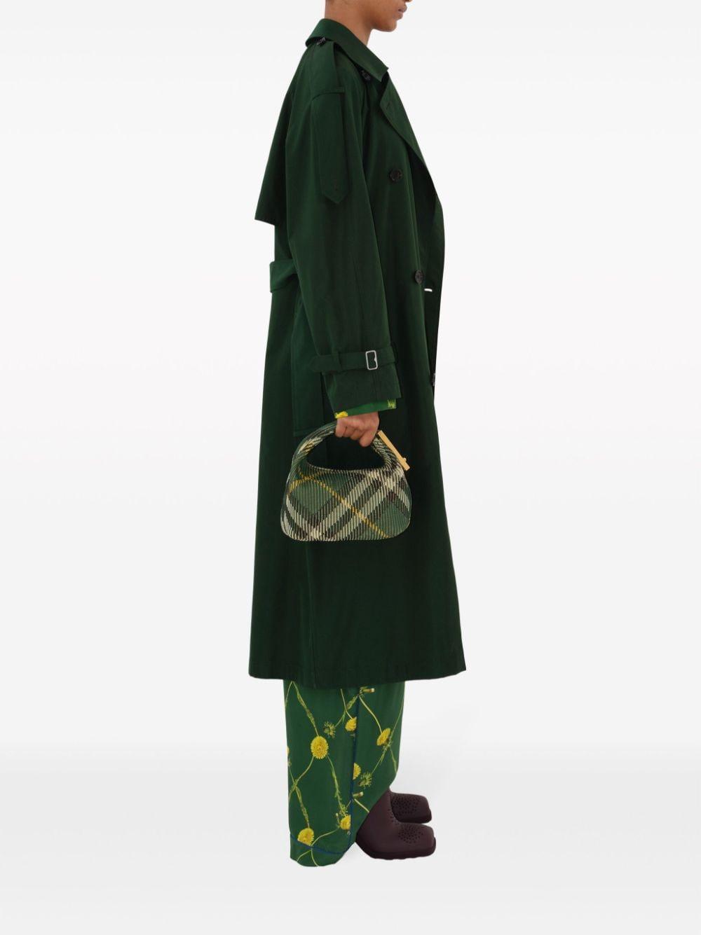 BURBERRY Green Long Trench Jacket for Women - SS24