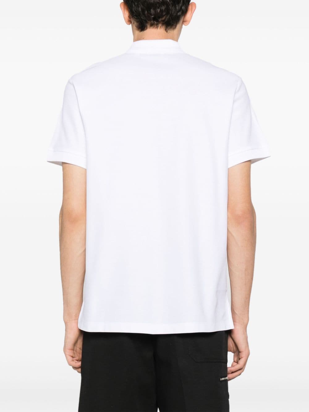 BURBERRY Men's White Cotton Polo Shirt for SS24