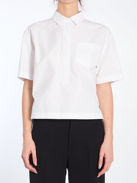 GUCCI Short-Sleeved Shirt with Embossed Logo - Size IT 40