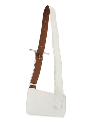 ALEXANDER MCQUEEN Asymmetric Suede Sling Shoulder Bag