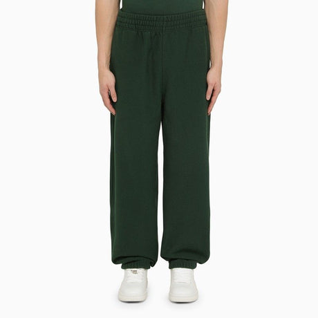 BURBERRY Ivy Green Cotton Jogging Pants for Men