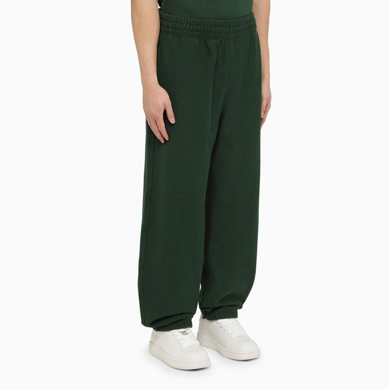 BURBERRY Ivy Green Cotton Jogging Pants for Men