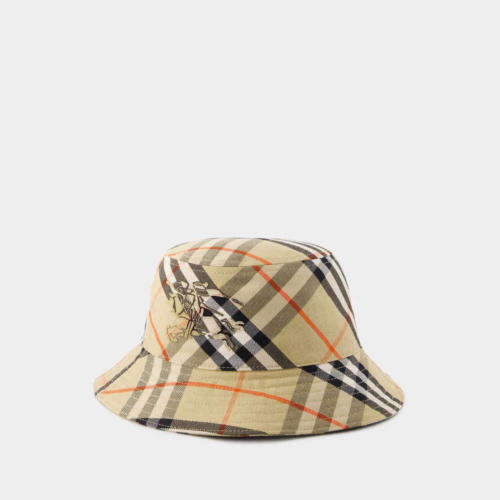 BURBERRY Vintage Check Pattern Bucket Hat for Men