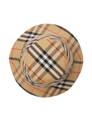 BURBERRY Vintage Check Pattern Bucket Hat for Men