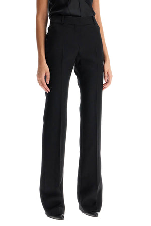 ALEXANDER MCQUEEN Bootcut Gabardine Trousers - Women's Size 40