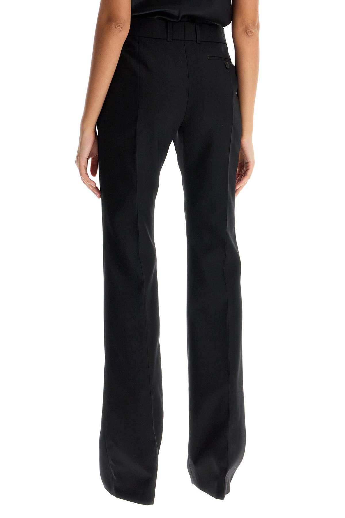 ALEXANDER MCQUEEN Bootcut Gabardine Trousers - Women's Size 40