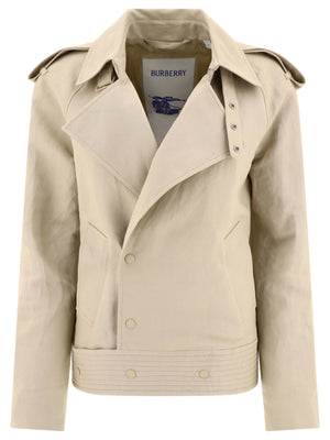 BURBERRY Elegant Beige Outer for Women - 24SS Collection