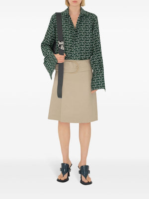 BURBERRY Elegant Belted A-Line Skirt for Women