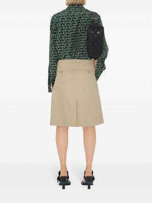 BURBERRY Elegant Belted A-Line Skirt for Women