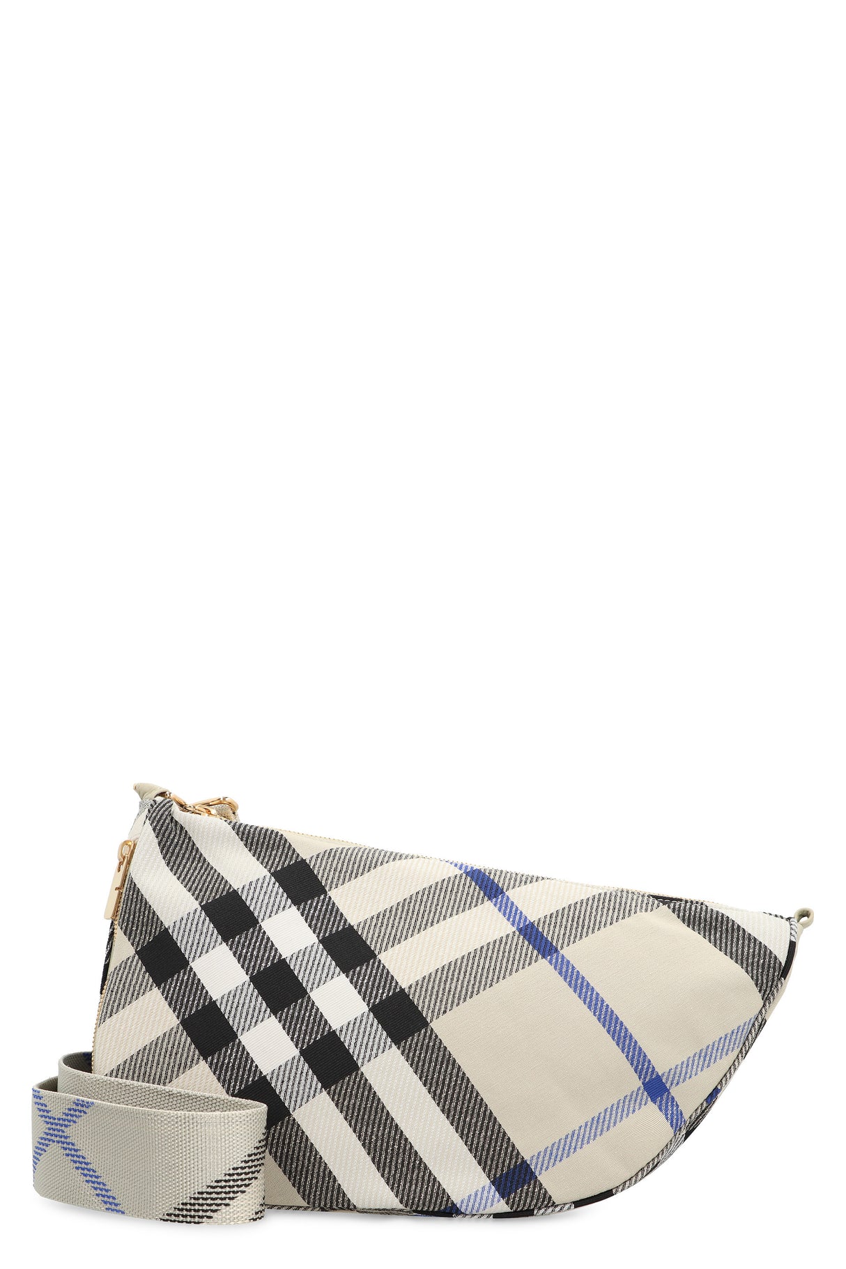 BURBERRY Medium Check Pattern Shield Crossbody Bag