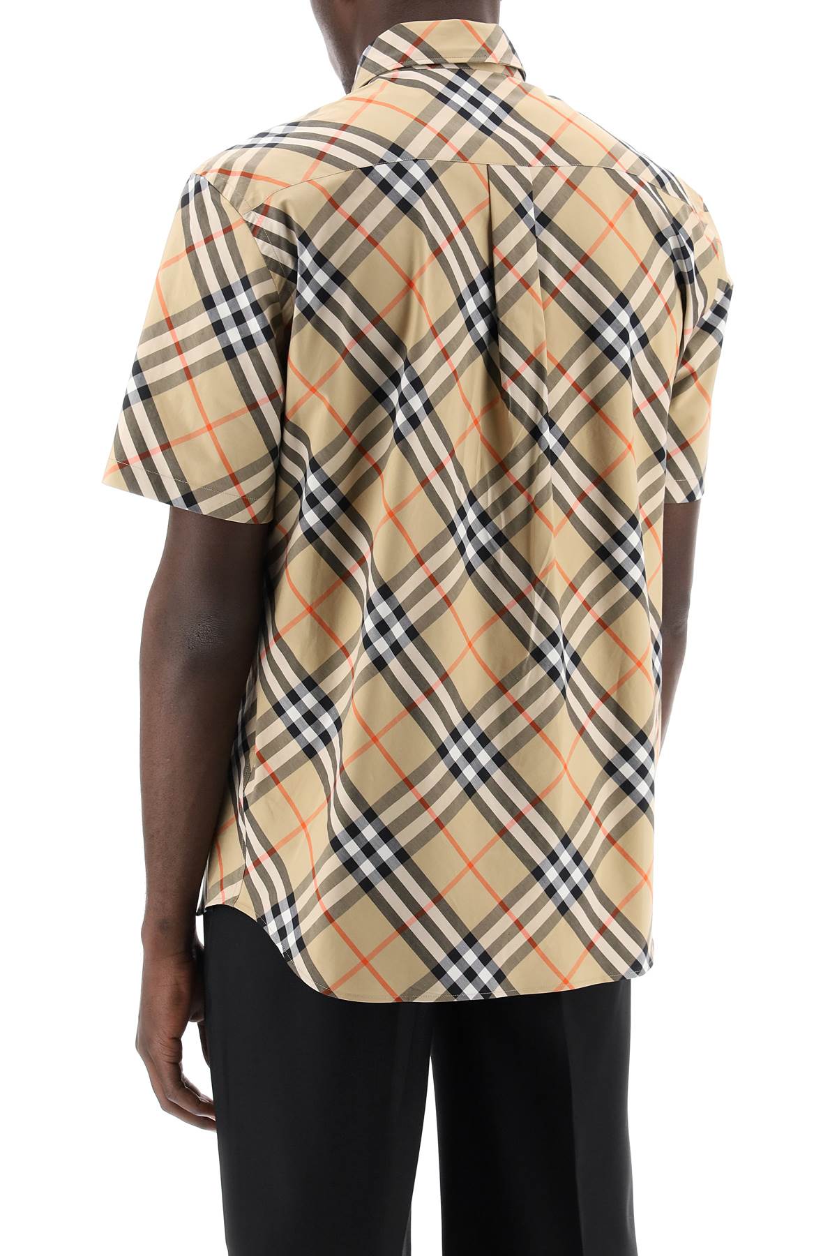 BURBERRY Vintage Check Men's Tan Cotton Shirt