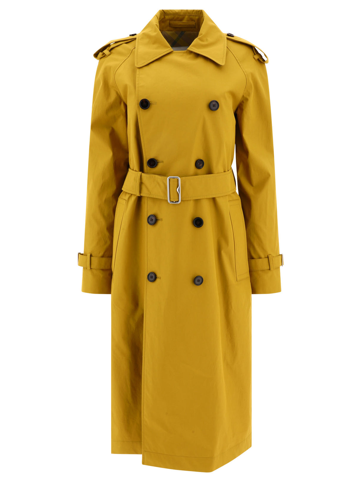 BURBERRY Yellow Trench Coat for Women - 2024 Spring/Summer Collection