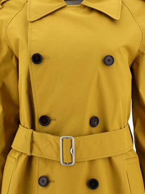 BURBERRY Yellow Trench Coat for Women - 2024 Spring/Summer Collection