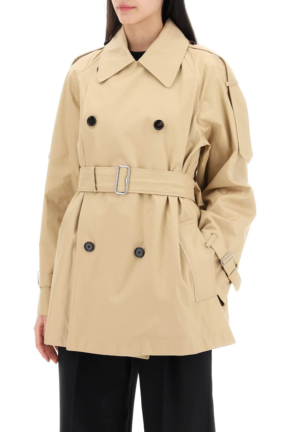 BURBERRY Elegant 24SS Trench Coat for Women in Flax Color