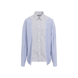 BALENCIAGA Patched Cotton Shirt for Men - Fall/Winter 2024