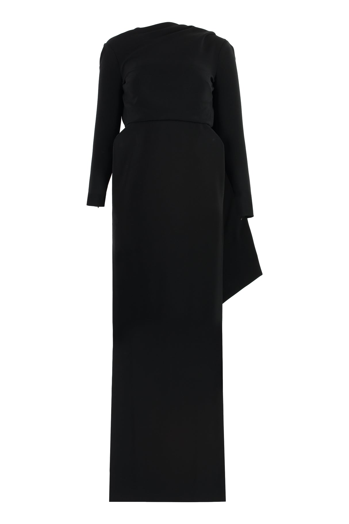 BALENCIAGA Open Back Stretching Crepe Dress for Women - FW24