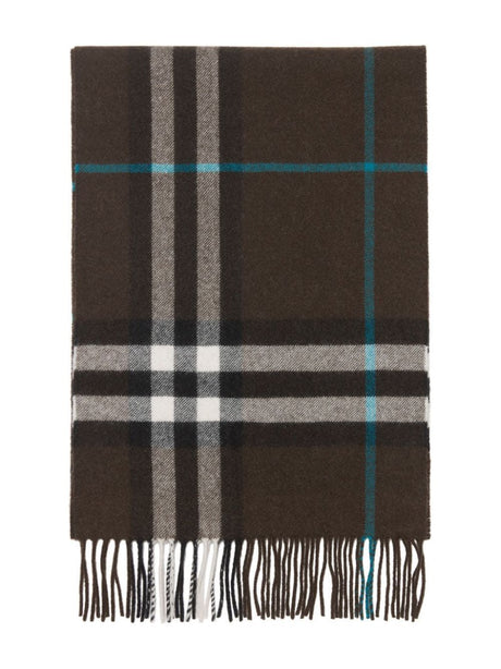 BURBERRY Luxurious Giant Check Cashmere Scarf for Men