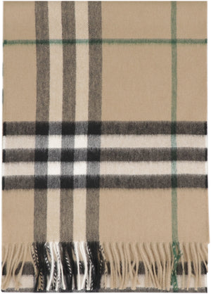 BURBERRY Cashmere Check Pattern Scarf