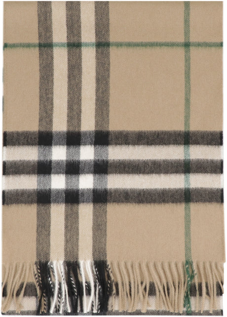 BURBERRY Cashmere Check Pattern Scarf