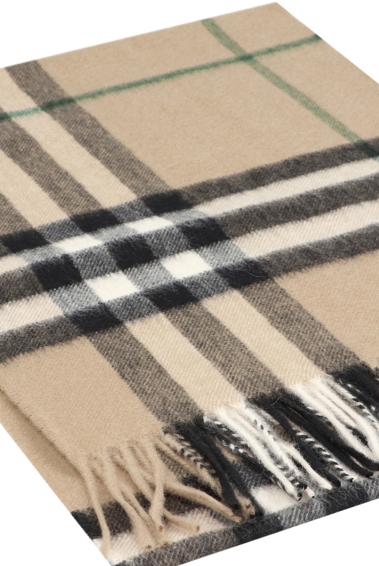 BURBERRY Cashmere Check Pattern Scarf