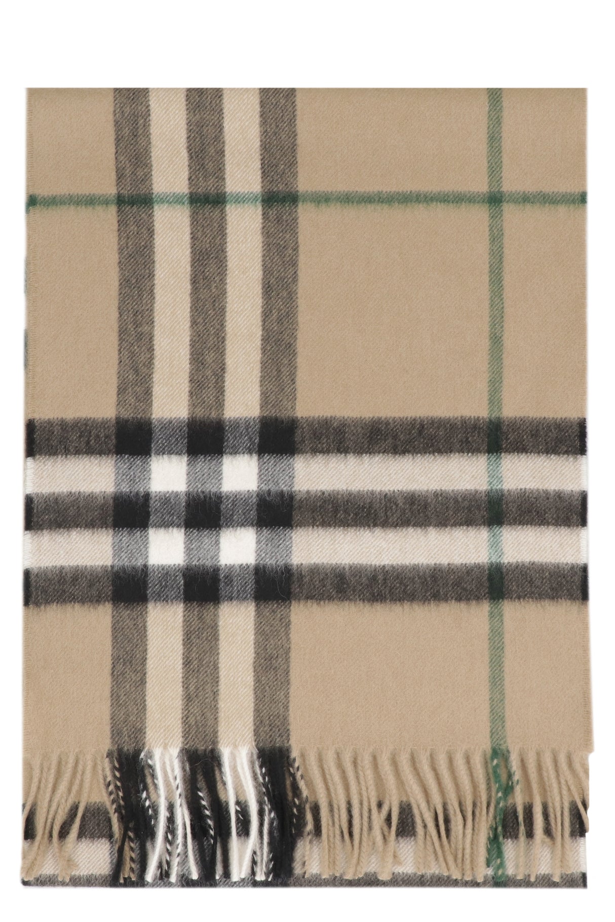 BURBERRY Cashmere Check Pattern Scarf