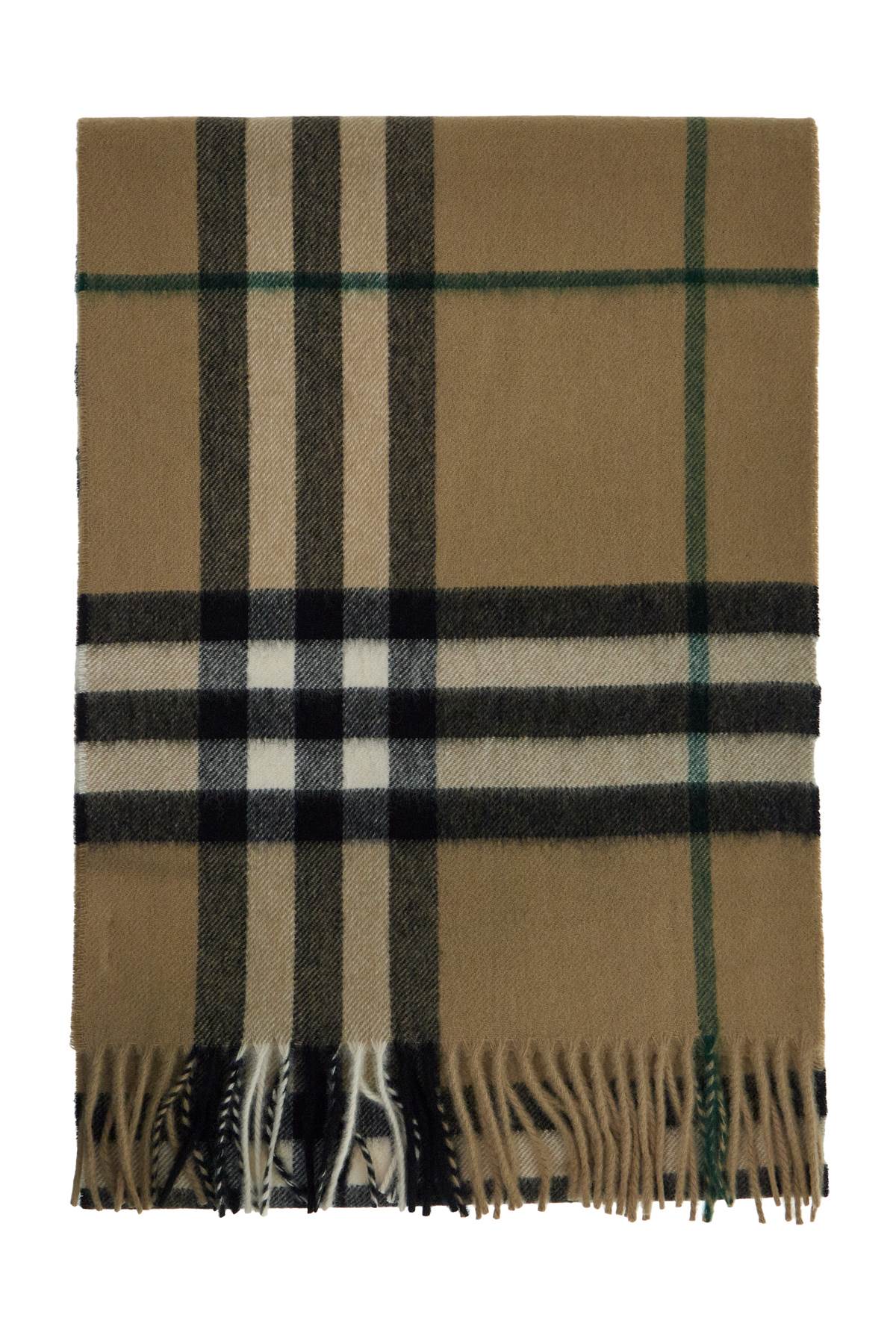 BURBERRY Giant Checkered Design Cashmere Scarf