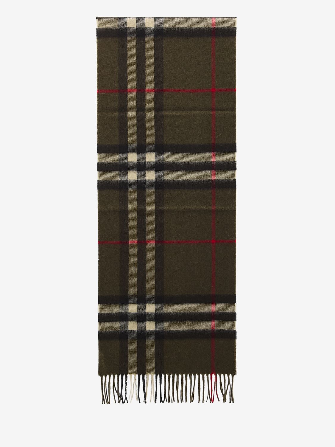 BURBERRY Luxury Giant Check Cashmere Scarf 66x12 in