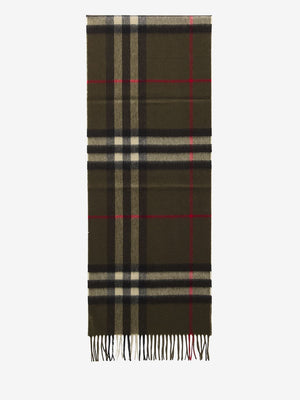 BURBERRY Luxury Giant Check Cashmere Scarf 66x12 in