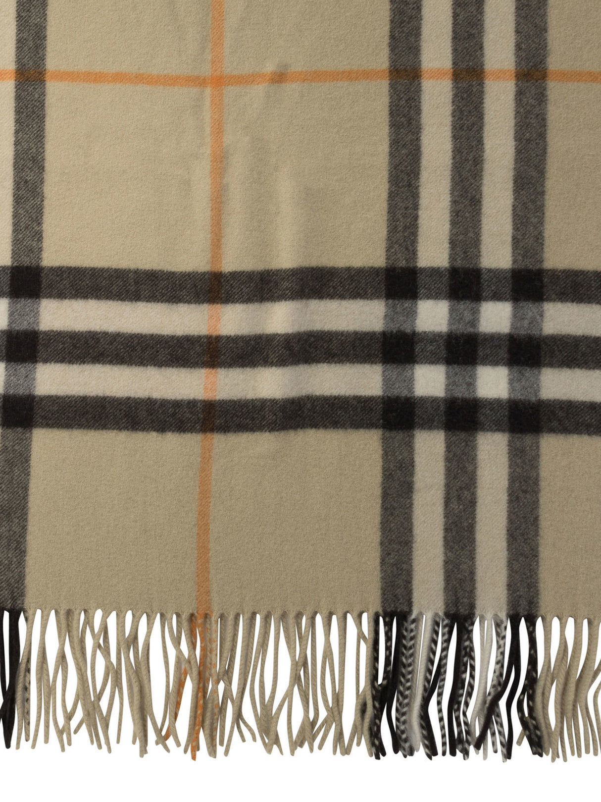 BURBERRY Elegant Cashmere Check Scarf 52x200 cm