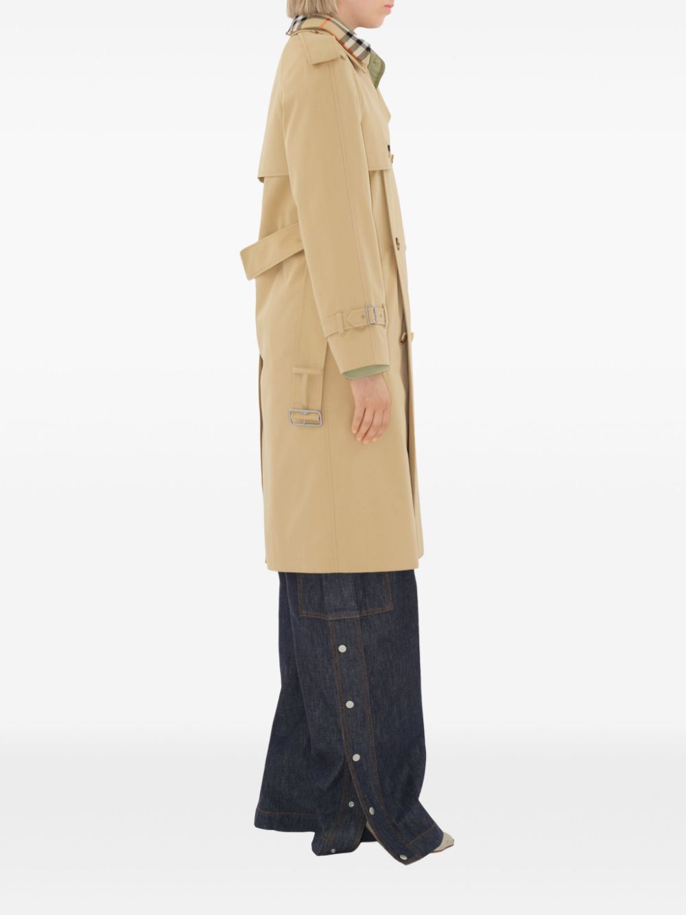 BURBERRY Women’s Mid-Length Cotton Trench Jacket