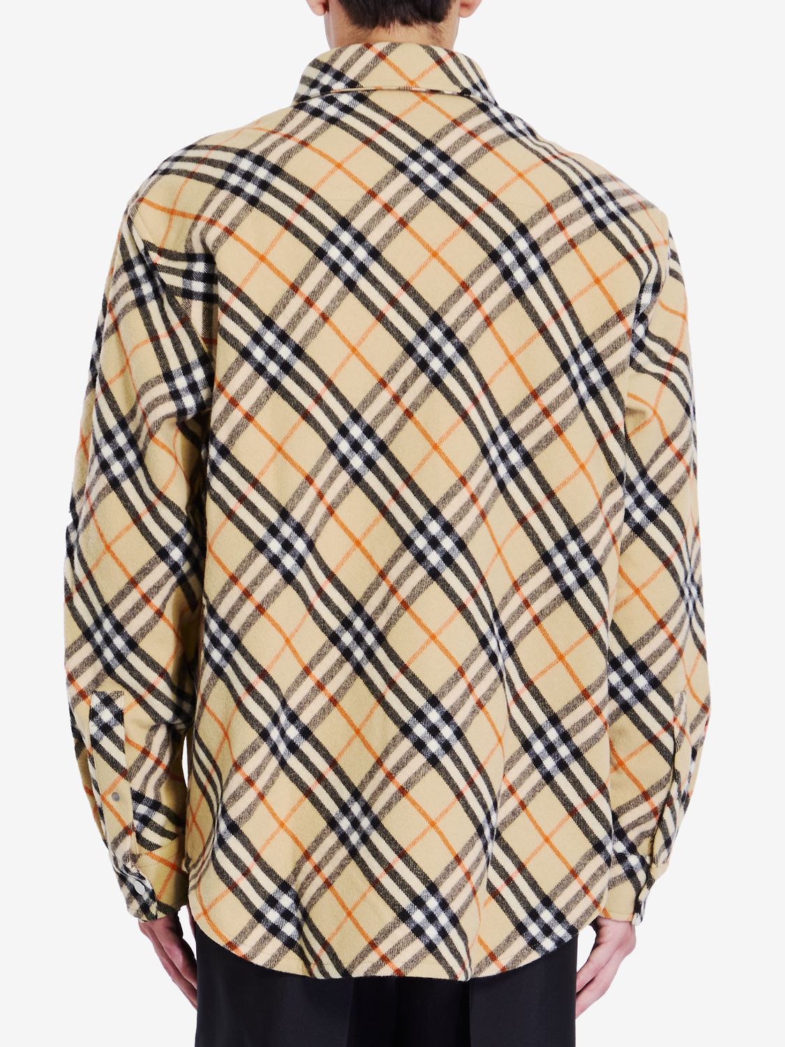 BURBERRY Classic Check Wool Flannel Shirt for Men